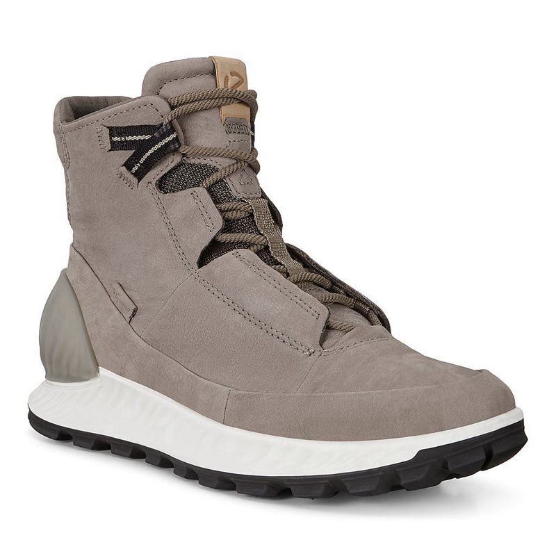 Men Boots Ecco Exostrike M - Outdoor Grey - India ICHWZM148